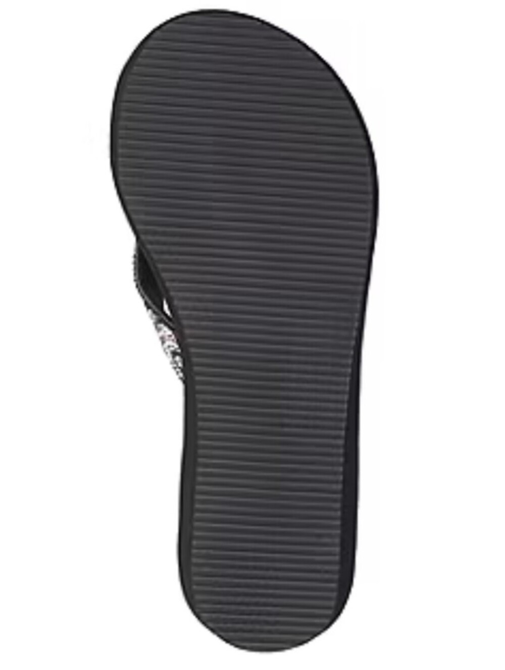 * Mixit Women's Rose Wedge Embellished Rhinestones Sandals Shoes Black Size 10 - Picture 2 of 16